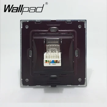 DATA Socket Wallpad Luksus Hærdet Glas 110V-250V EU UK Standard Data til Internettet RJ45-Stikket i Væggen Port Outlet