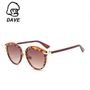 DAVE Mode Ovale Solbriller Kvinder Berømte Brand Designer Kvindelige Retro-Reflekterende Spejl solbriller Klart Candy Farve Briller