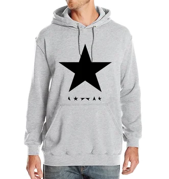 David Bowies Heroes Stjernede Trykt Logo Hoody For Mænd 2017 Foråret Fleece Trøje Nye Varme Vinter Herre Hættetrøjer Streetwear Crossfit