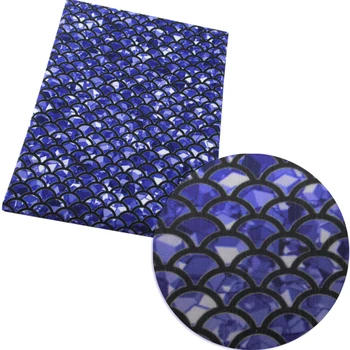 David tilbehør 50*145 cm fisk Havfrue skala Polyester bomuld stof Syning DIY Håndlavet Hjem tekstil Klud til Kjole,c2516