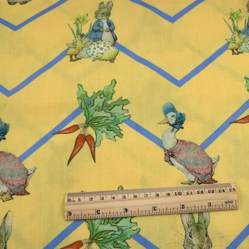 David tilbehør 50*145cm Jul patchwork Polyester bomuld stof til Væv Børn hjem tekstil for Syning Tilda Dukke,c2926