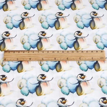 David tilbehør 50*145cm Jul patchwork Polyester bomuld stof til Væv Børn hjem tekstil for Syning Tilda Dukke,c2926