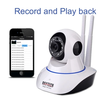 DAYTECH 2MP IP-Kamera, 1080P Wi-Fi Trådløse overvågningskamera WiFi P2P Sikkerhed CCTV Netværk Baby Monitor To-Vejs Intercom IR