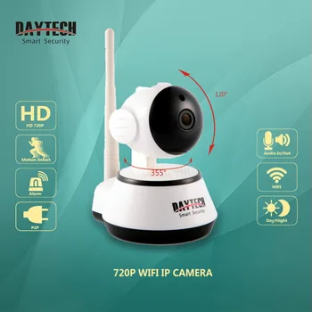 Daytech Hjem Sikkerhed IP-Kamera Wifi-Kamera Trådløst Mini overvågningskamera 720P Night Vision CCTV Kamera Baby CameraDT-C8815