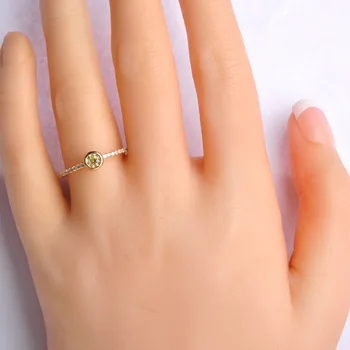 Dazz Østrigske Krystal Finger Eternity Ring Med Blå eller Klare AAA Cubic Zirconia Ringe, Smykker Kvinder Tynd Finger Joias Anel