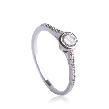 Dazz Østrigske Krystal Finger Eternity Ring Med Blå eller Klare AAA Cubic Zirconia Ringe, Smykker Kvinder Tynd Finger Joias Anel