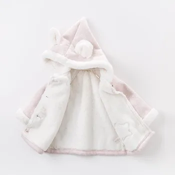 DB5490 dave bella efterår og vinter spædbarn baby girls fashion Jakker barn Hætteklædte overtøj til børn piger højde kvalitet tøj