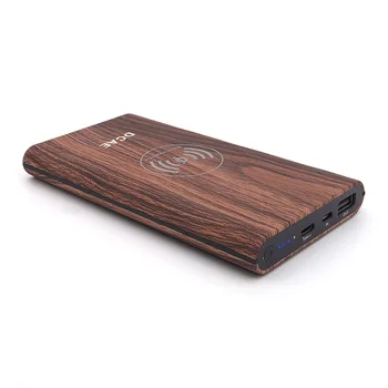 DCAE Træ Tekstur Trådløse Oplader Power Bank Til iPhone X 8 Samsung S8 S9 S9+ Note 8 Hurtige Qi Trådløse Sikker Opladning Desktop-Pad