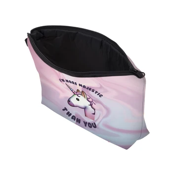 Deanfun 3D Printet Cosmetic Bag Unicorn 2017 Hot Salg Lynlås til Opbevaring Nødvendigheder For Kvinder Makeup Travel Organizer Opbevaring 50768