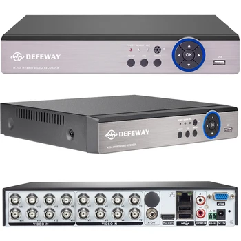 DEFEWAY 1080N HDMI-Overvågning Video Recorder 16 CH AHD DVR HARDDISK Netværk P2P 16 Kanal CCTV sikkerhedssystem