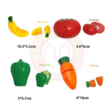 Dejligt For 22 stk Kid ' s Køkken Skære Toy Frugt Vegetabilske Fødevarer Pander med at Foregive, at Spille, Madlavning Spise Pædagogisk Legetøj For Børn