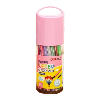 Deli Skole børn, kunst markør 36 farver overkommelige farve børster af høj kvalitet farve penne pen akvarel farve markører for maleri