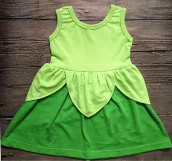 Den lille havfrue hale prinsesse ariel kjole cosplay kostume børn til pige fancy grøn kjole
