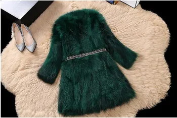 Den nye han edition kvindelige fox fur runde krave, kort pels lange ni point vaskebjørn pels af dyrke ens moral på salg