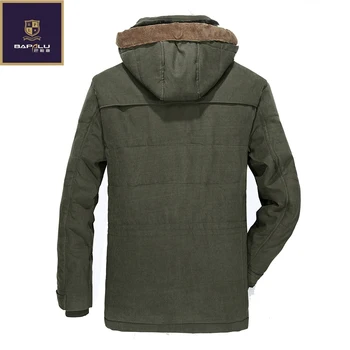 Den nye vinterjakke midaldrende Mænd Plus thjck varm frakke jakke mænds casual hooded coat jakke størrelse 4XL 5XL 6XL