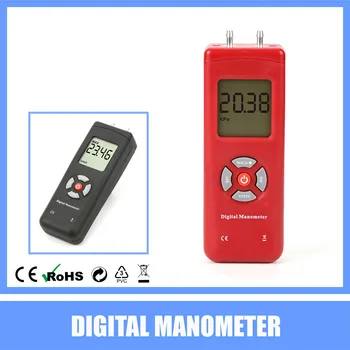 Den nyeste Digital Manometer lufttryk Meter trykmålere Håndholdte U type differenstryk meter