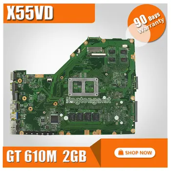 Den oprindelige ASUS X55VD X55CC laptop bundkort X55VD REV2.2/2.1 HM76 PGA 989 N13M-GE6-S-A1 GeForce GT 610 testet