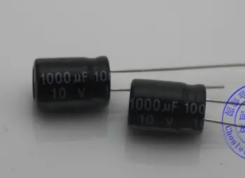 Den oprindelige pres nye elektrolytisk kondensator 1000 uf 10 v bind 8 * 12 mm