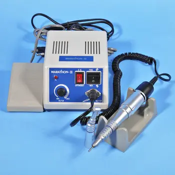 Dental lab MARATHON Håndstykket 35K RPM Elektrisk Micromotor polering + bore burs