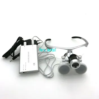 Dental Loupes 3.5X420mm Kirurgisk Briller med LED-Hoved Lampe CE Viste sig Dental Udstyr Kirurgisk Tandlæger Forstørrelse