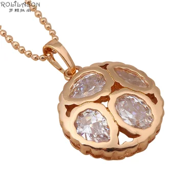 Designer guld tone hvide krystaller zircon halskæder & vedhæng til fleur de lys bryllup mode smykker LN184