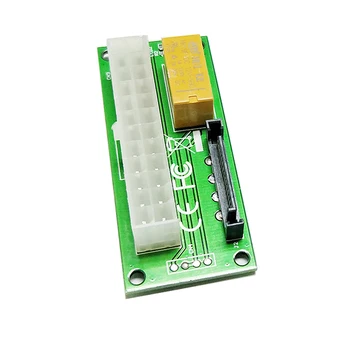 Desktop 24PIN ATX Dual PSU Strøm Synkron Start Extender Kabel-Kort adapter til Bitcoin Mining