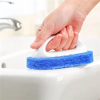 Det store håndtag badekar, badeværelse fliser børste børste tyk bomuld vask store håndtag badekar børste