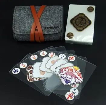 Detail PVC frostet krystal gennemsigtig vandtæt Poker spillekort dæk gave
