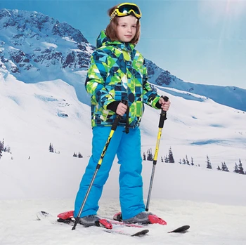 Detektor 2016 Drenge Ski Sæt Vinter Vandtæt, Vindtæt Kids Ski Jakke Børn Udendørs Varm Hætte Snowboard Sport Passer Til