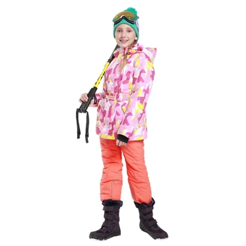 Detektor 2016 Piger Ski Sæt Vinter Varm Skijakke Chilldren Udendørs Vandtæt, Vindtæt Snowboard Suit