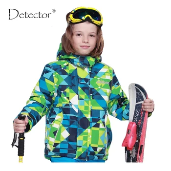 Detektor Børn vinteren ski jakke Boys snowboard jakker vandtæt, vindtæt sne jakke udendørs åndbar varm frakke