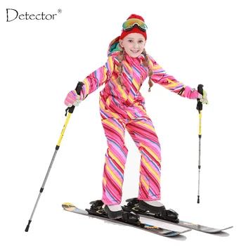 Detektor Piger Ski, der Passer Vandtæt Kids Ski Jakke, skibukser, termisk drenge Phibee høj kvalitet Vinter Tøj -30 grader
