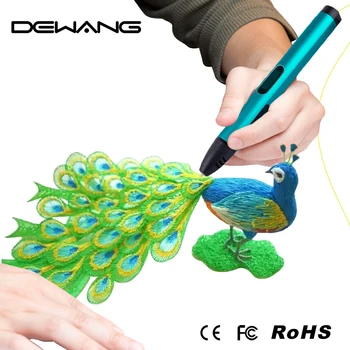 DEWANG Nyeste USB 3D-Pen Børn Tegning Pen Barns Fødselsdag Gave 100M 200M 350 M ABS PLA Filament Bedste 3D-Printer Pen