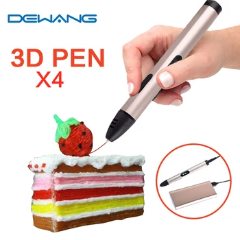DEWANG Nyeste USB 3D-Pen Børn Tegning Pen Barns Fødselsdag Gave 100M 200M 350 M ABS PLA Filament Bedste 3D-Printer Pen
