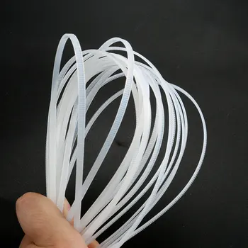 Dewtreetali 100 Stk Nylon Kabel selvlåsende Plast Zip-Wire Bånd Sæt 3*100 3*150 4*200 Hardware Industrial Supply Skruer