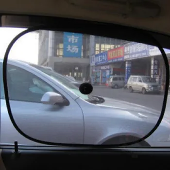 Dewtreetali Bil Side bagruden Parasol solsejl Dække Visir Skjold Skærmen Sort Mesh x 2-høj kvalitet