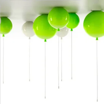 Dia 25 cm 6 Farver Ballon Akryl Pendel lampen hjem deco-Soveværelse Børn Værelses E27 Energi-Lamper Pendel