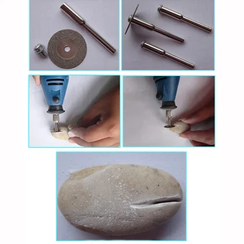 Diamant skæring skive for dremel tilbehør mini drill bit sæt savklinge diamant slibeskive roterende hjul rundsav