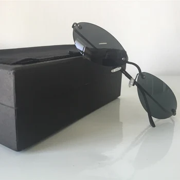 DIDI Mini Uindfattede Solbriller til Mænd Classic Matrix Morpheus Ovale Briller Kvinder Steampunk Film Brillerne Ultra-lys, Tynd Ramme U808