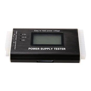 Digital LCD-PC Power Supply Tester Checker 20/24-pin SATA HDD ATX BTX Meter Høj Kvalitet