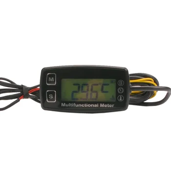 Digital LCD-RL-HM035T omdrejningstæller timetæller termometer temperatur for gas ATV-UTV påhængsmotor buggy traktor JET SKI paramotor