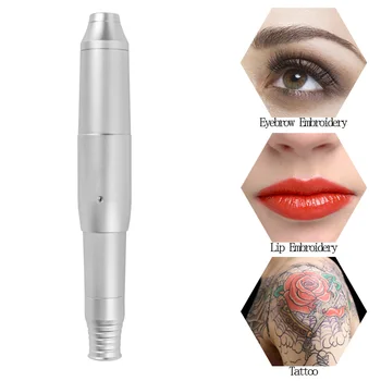 Digital Tattoo Machine Gun Roterende Elektriske Øjenbryn, Læbe Eyeline Permanent Makeup Microblading med Strømforsyning Tattoo Nåle