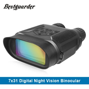 Digitale Night Vision Kikkert til Jagt 7x31 med 2 tommer TFT LCD HD-Infrarød IR Kamera, Videokamera 1300ft/400M Visning af Rækkevidde