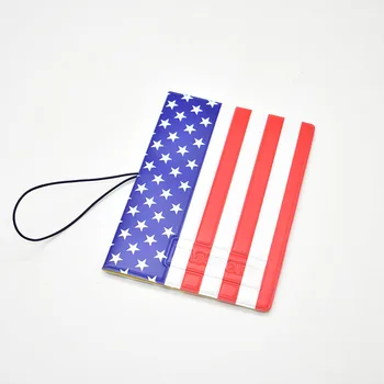 DIKEDAKU usa nationale flag, pas dække unisex amerika pvc-string passport indehaveren, tegnebog usa rejse sag for passport taske søde piger