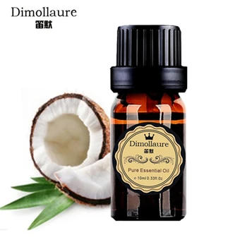 Dimollaure Naturlige Organiske raffineret Kokosolie Æterisk Olie 10ml Sund Olie til SPA-Hår&hudpleje håndlavet sæbe Body Massage