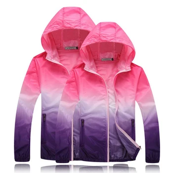 DIMUSI Ultralet jakke Farve Pels Vindjakke UVproof Tøj Kvindelige solcreme Mandlige Stor Størrelse Solcreme jakke Vindjakke