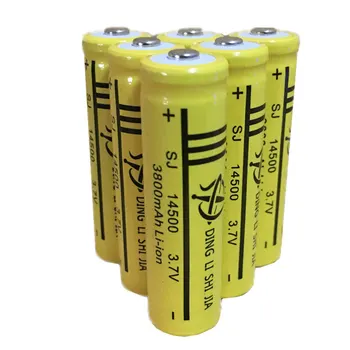 DING LI SHI JIA Nye 6stk 14500 AA Genopladelige Batteri 3,7 V Li-ion Genopladeligt Batteri med Høj kapacitet lommelygte,mus, Batteri