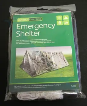 Disponibel Emergency Shelter, Telt Udendørs Ultralette Bærbare Camping SOS Husly Mylar Nødsituation Rør Telt førstehjælp Gear