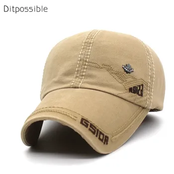 Ditpossible engros foråret bomuld cap mænd snapback baseball caps med broderi hat justerbar casual hatte til mænd, kvinder