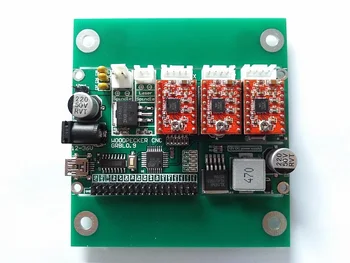 Diy-3-akset cnc maskinens dele,laser gravør control board,GRBL control board+3 stykker step motor,Pvc Mill Gravør dele
